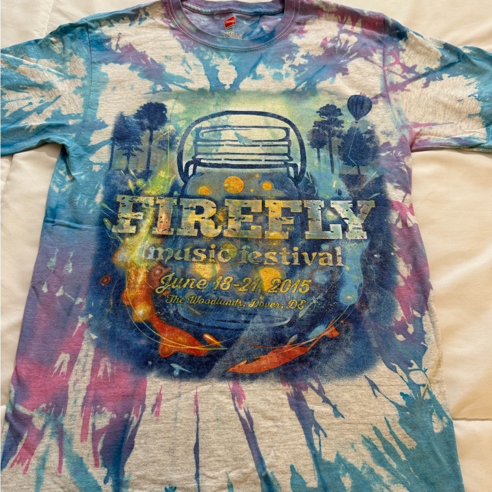 Women’s Hanes Tie-Dye Firefly Festival T-Shirt - Blue and Purple